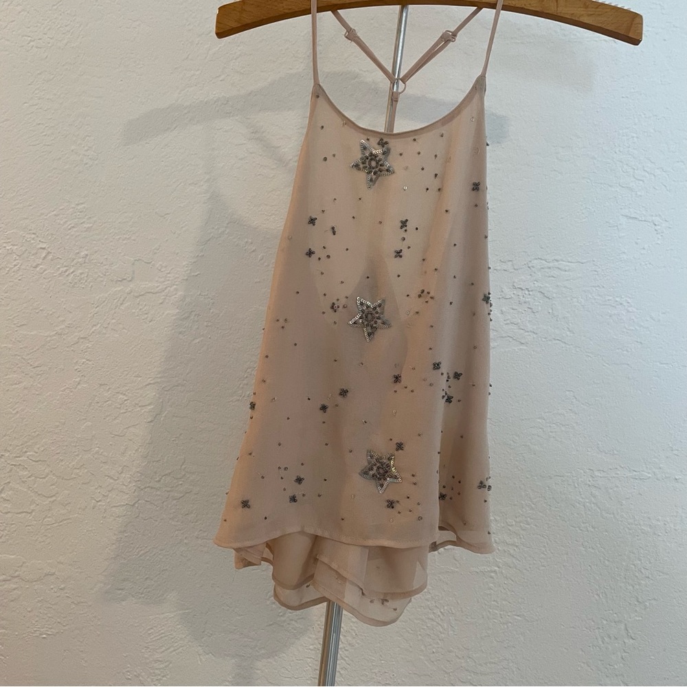 Free people star embroidered tank